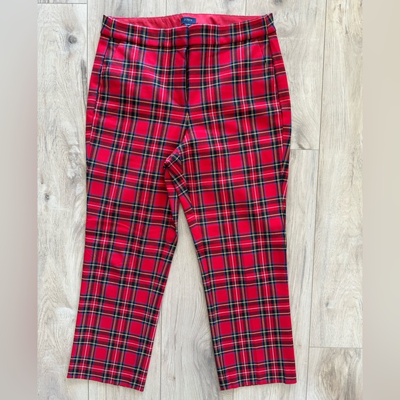 J. Crew Vibrant Holiday Red Plaid Suit (Trousers & Blazer) - Picture 3 of 13